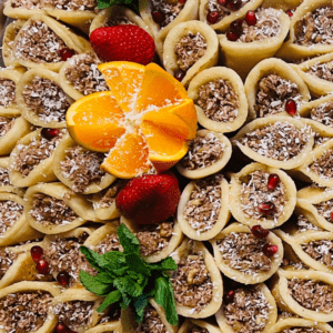 Mini Qatayef mit Walnüssen (2 Stück)