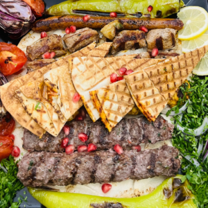 Grillplatte auf Holzkohle