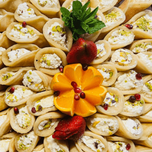 Mini Qatayef cremiger Füllung (2 Stück)